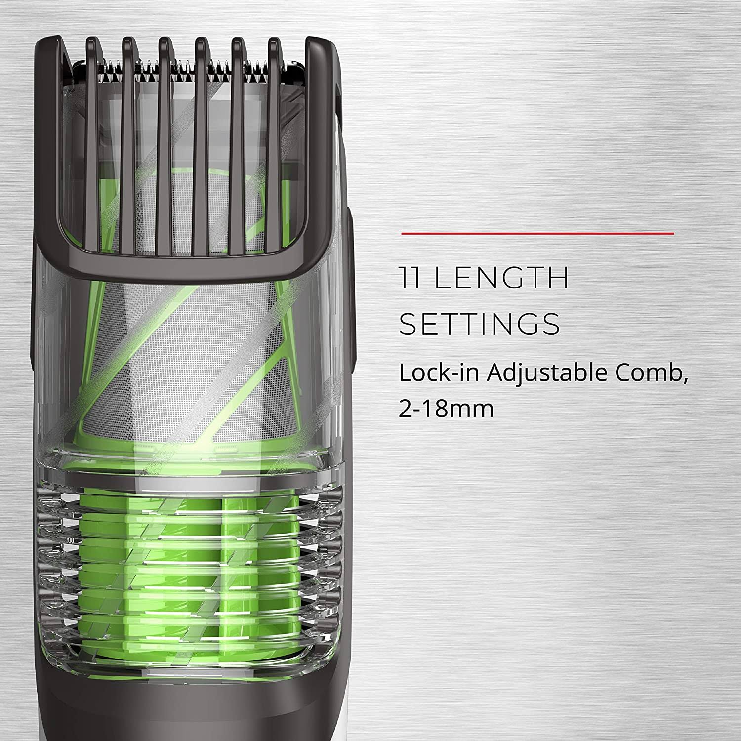 Remington MB6850 Vacuum Stubble and Beard Trimmer, Lithium Power and Adjustable - Image 5
